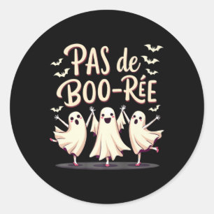 Pas De Boo-rée Ghost Ballet Dancer Halloween Dance Ronde Sticker