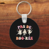 Pas De Boo-rée Ghost Ballet Dancer Halloween Dance Sleutelhanger (Voorkant)