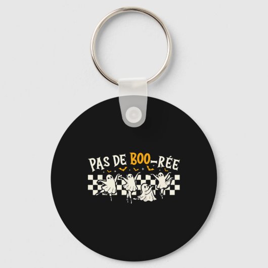 Pas De Boo-rée Ghost Ballet Dancer Halloween Dance Sleutelhanger (Voorkant)