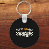 Pas De Boo-rée Ghost Ballet Dancer Halloween Dance Sleutelhanger (Voorkant)