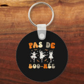 Pas De Boo-rée Ghost Ballet Dancer Halloween Dance Sleutelhanger (Voorkant)