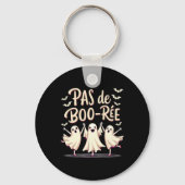 Pas De Boo-rée Ghost Ballet Dancer Halloween Dance Sleutelhanger (Voorkant)