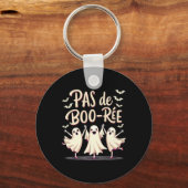 Pas De Boo-rée Ghost Ballet Dancer Halloween Dance Sleutelhanger (Voorkant)