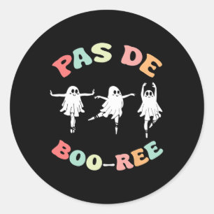 Pas de Boo-ree Ghost Ballet Danser Halloween Dance Ronde Sticker