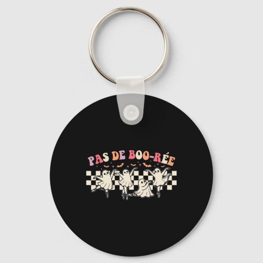 Pas De Boo-rée Ghost Ballet Danser Halloween Danci Sleutelhanger (Voorkant)