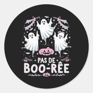 Pas de Boo-rée Ghost Ballet Dansleraar Funny Ha Ronde Sticker