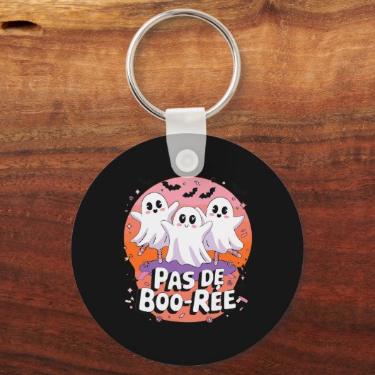 Pas de Boo-rée Ghost Ballet Dansleraar Funny Ha Sleutelhanger (Voorkant)