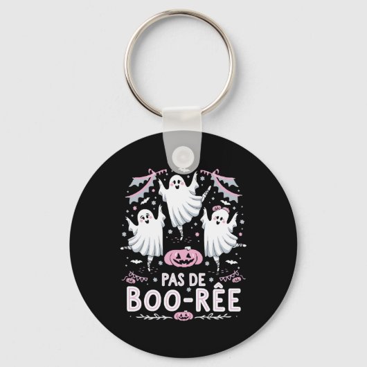 Pas de Boo-rée Ghost Ballet Dansleraar Funny Ha Sleutelhanger (Voorkant)