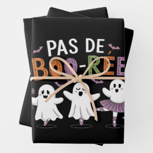 Pas de BOO-ree Ghost Ballet Dansleraar  Inpakpapier Vel