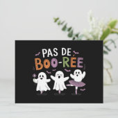 Pas de BOO-ree Ghost Ballet Dansleraar Kaart (Staand voorkant)