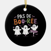 Pas de BOO-ree Ghost Ballet Dansleraar Keramisch Ornament (Voorkant)