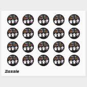 Pas de BOO-ree Ghost Ballet Dansleraar  Ronde Sticker (Vel)