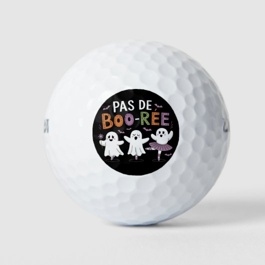 Pas de BOO-ree Ghost Balletdanseres Leraar Golfballen (Voorkant)