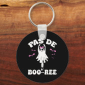 Pas de Boo-ree Grappig Ballet Geesten Halloween Da Sleutelhanger (Voorkant)