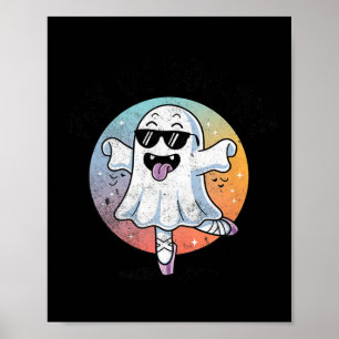 Pas de Boo Ree Grappig Ghost Dance Ballet Hallowee Poster