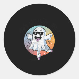 Pas de Boo Ree Grappig Ghost Dance Ballet Hallowee Ronde Sticker