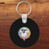 Pas de Boo Ree Grappig Ghost Dance Ballet Hallowee Sleutelhanger (Voorkant)