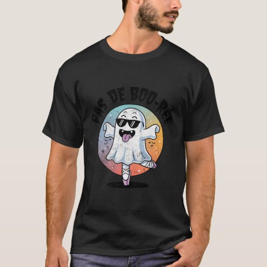 Pas de Boo Ree Grappig Ghost Dance Ballet Hallowee T-shirt (Voorkant)
