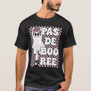Pas de Boo-ree Grappig Retro Ballet Geesten Hallow T-shirt