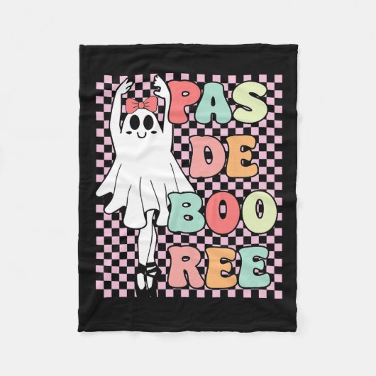 Pas De Boo-ree Grappig  Retro Stijl 70s 80s H Fleece Deken (Voorkant)