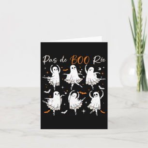 Pas De Boo-rée Grappige Ballet Geesten Dansleraar Kaart