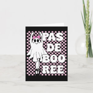 Pas De Boo-ree Grappige Retro Ballet Geesten Hallo Kaart
