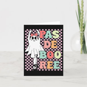 Pas De Boo-ree Grappige Vintage Retro Stijl 70s 80 Kaart