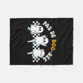 Pas De Boo-rée Spooky Halloween Ghost Ballet Dans Fleece Deken (Voorkant (Horizontaal))