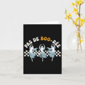 Pas De Boo-rée Spooky Halloween Ghost Ballet Dans Kaart (Gele Bloem)