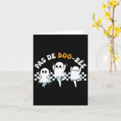 Pas De Boo-rée Spooky Halloween Ghost Ballet Dans Kaart (Gele Bloem)