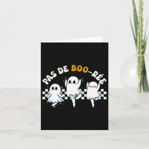 Pas De Boo-rée Spooky Halloween Ghost Ballet Dans Kaart