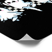 Pas De Boo-rée Spooky Halloween Ghost Ballet Dans Poster (Hoek)