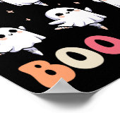 Pas De Boo-rée Spooky Halloween Ghost Ballet Dans Poster (Hoek)