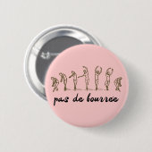 pas de Bourree Ronde Button 5,7 Cm (Voorkant /achterkant)