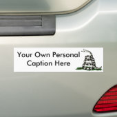 Pas de Bumpersticker van Gadsden aan! (Op auto)