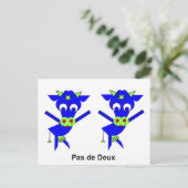 Pas de Deux Briefkaart (Staand voorkant)