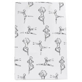 Pas de Doodle Ballerina Ballet Dancer Overweging Medium Cadeauzakje (Voorkant)