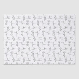 Pas de Doodle Ballerina Ballet Dancer Overweging Tissuepapier