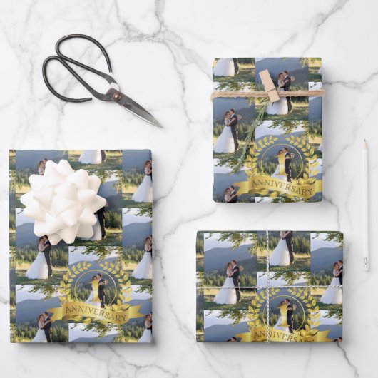 Pas de Eerste Jubileum van de Weddenschap aan Inpakpapier Vel (Voorkant)