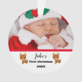 Pas de eerste Kerstmis van Baby aan Ornament (voorkant)