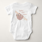 Pas de eerste kerstsleuf aan romper (Achterkant)