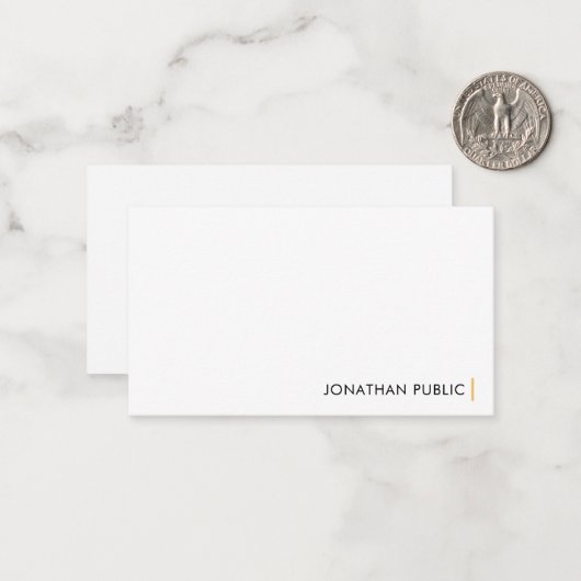 Pas de elegante Sjabloon van het moderne Eenvoudig (Voorkant / Achterkant in situ)