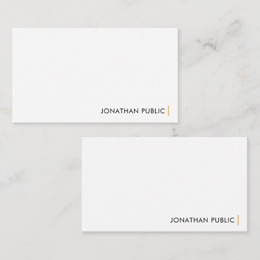 Pas de elegante Sjabloon van het moderne Eenvoudig (Voorkant / Achterkant)