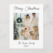 Pas de feestelijke kerst aan briefkaart (Voorkant)