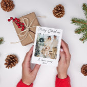 Pas de feestelijke kerst aan briefkaart