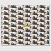 Pas de foto van het eerste Jubileum-huwelijk aan m Cadeaupapier (Vlak)