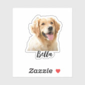 Pas de foto van uw huisdier aan met naam sticker (Vel)