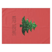 Pas de groene sparkle Red met de zachte kerstboom  Tafelkleed (Voorkant (Horizontaal))