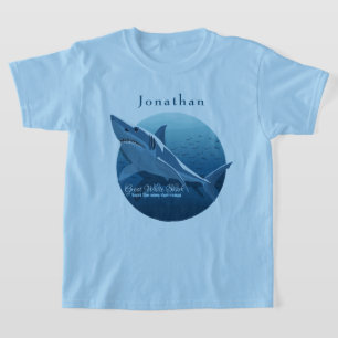Pas de grote witte haaienrondleiding in de oceaan t-shirt