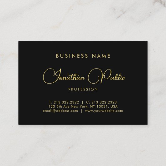 Pas de handgeschreven Sjabloon van de Naam van het Visitekaartje (Achterkant)